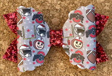 Load image into Gallery viewer, Ohio State Glitter Leatherette Bow
