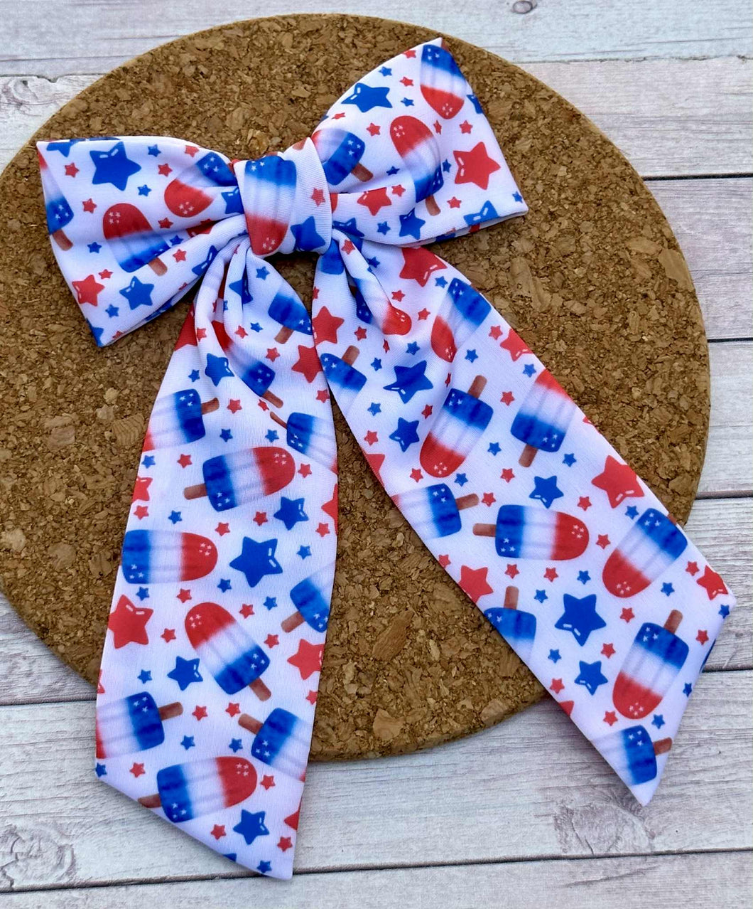 BombPop Swim Long Tails Fabric Bow