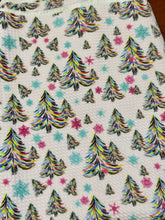 Load image into Gallery viewer, Watercolor Trees Fabric Bow
