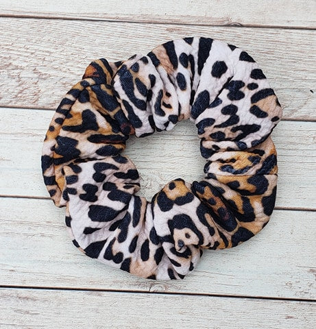 Cheetah Brown Scrunchies