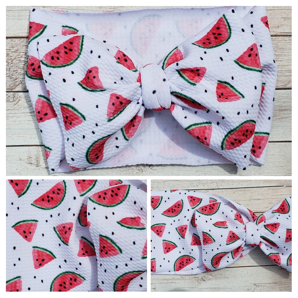Watermelon Bow Headwrap