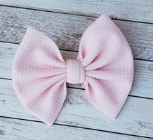 Load image into Gallery viewer, Baby Pink Solid Fabric Bow
