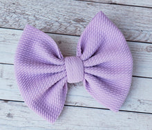 Load image into Gallery viewer, Light Purple Solid Fabric Bow
