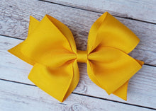 Load image into Gallery viewer, Dark Yellow Solid Ribbon Bow
