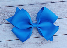 Load image into Gallery viewer, Electric Blue Solid Ribbon Bow
