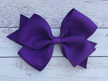 Load image into Gallery viewer, Dark Purple Solid Ribbon Bow
