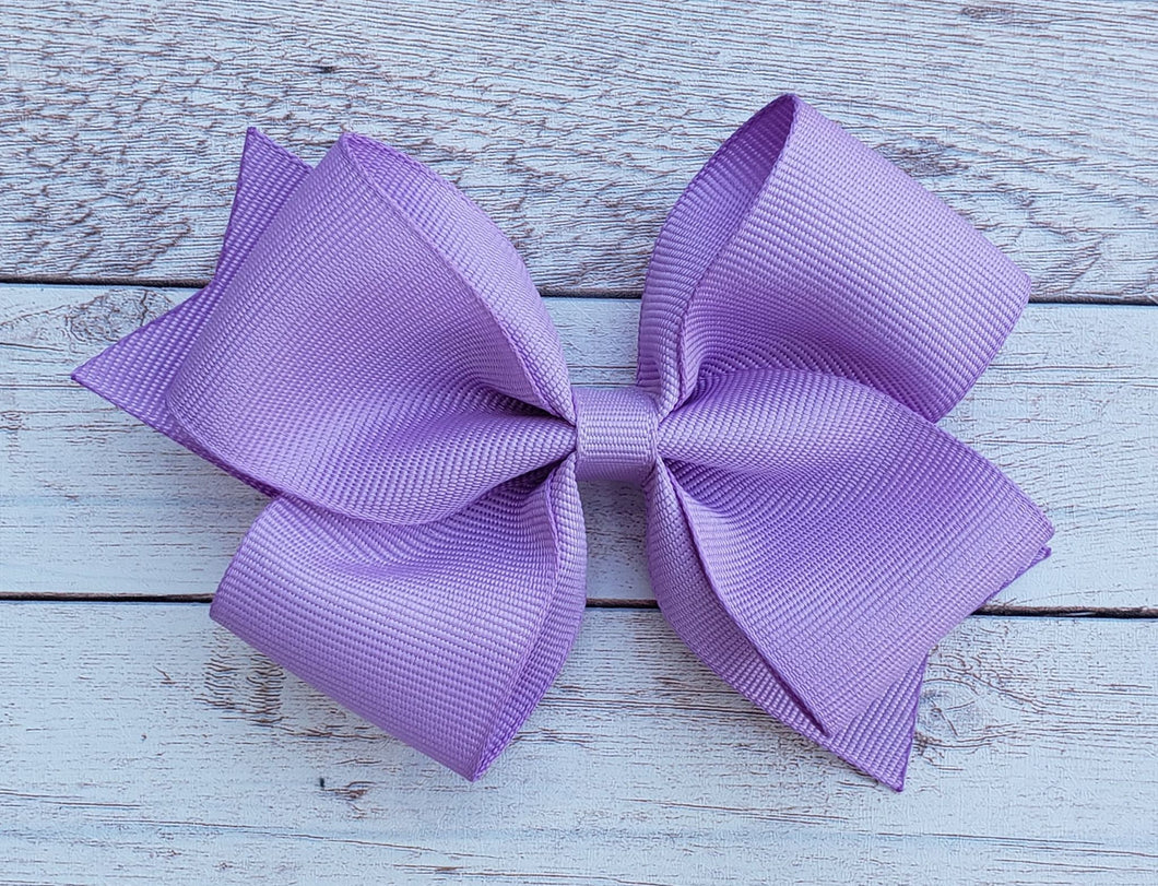 Orchid Purple Solid Ribbon Bow