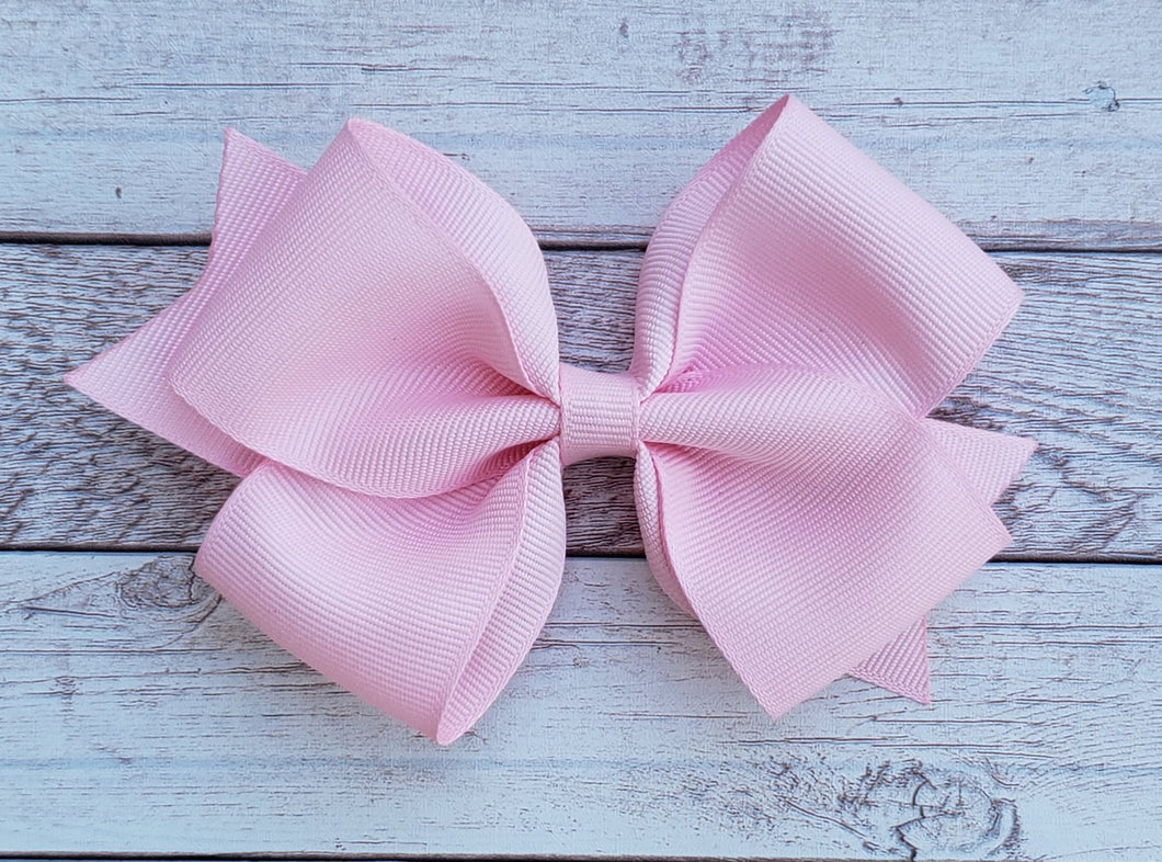 Light Pink Solid Ribbon Bow