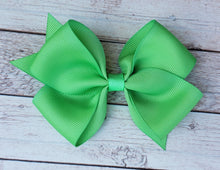 Load image into Gallery viewer, Apple Green Solid Ribbon Bow
