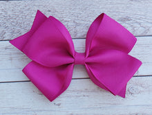 Load image into Gallery viewer, Fuschia Solid Ribbon Bow
