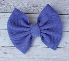 Load image into Gallery viewer, Periwinkle Solid Fabric Bow
