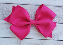 Load image into Gallery viewer, Hot Pink Solid Ribbon Bow
