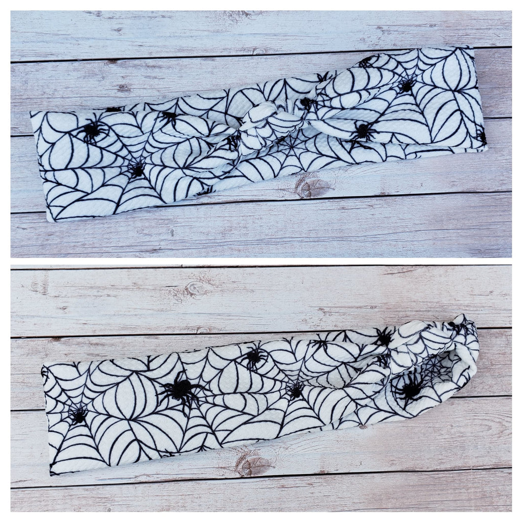 Spider Web Mama Skinny Knot Headband