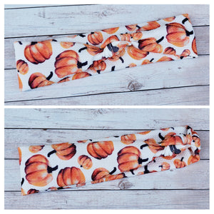 Pumpkins Mama Skinny Knot Headband