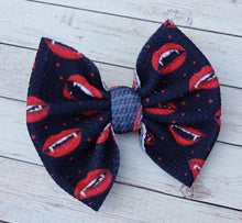 Load image into Gallery viewer, Vampires Fabric Bow
