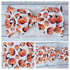 Pumpkins Bow Headwrap