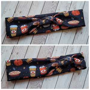 Pumpkin Spice Mama Skinny Knot Headband