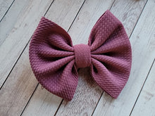 Load image into Gallery viewer, Mauve Fabric Bow
