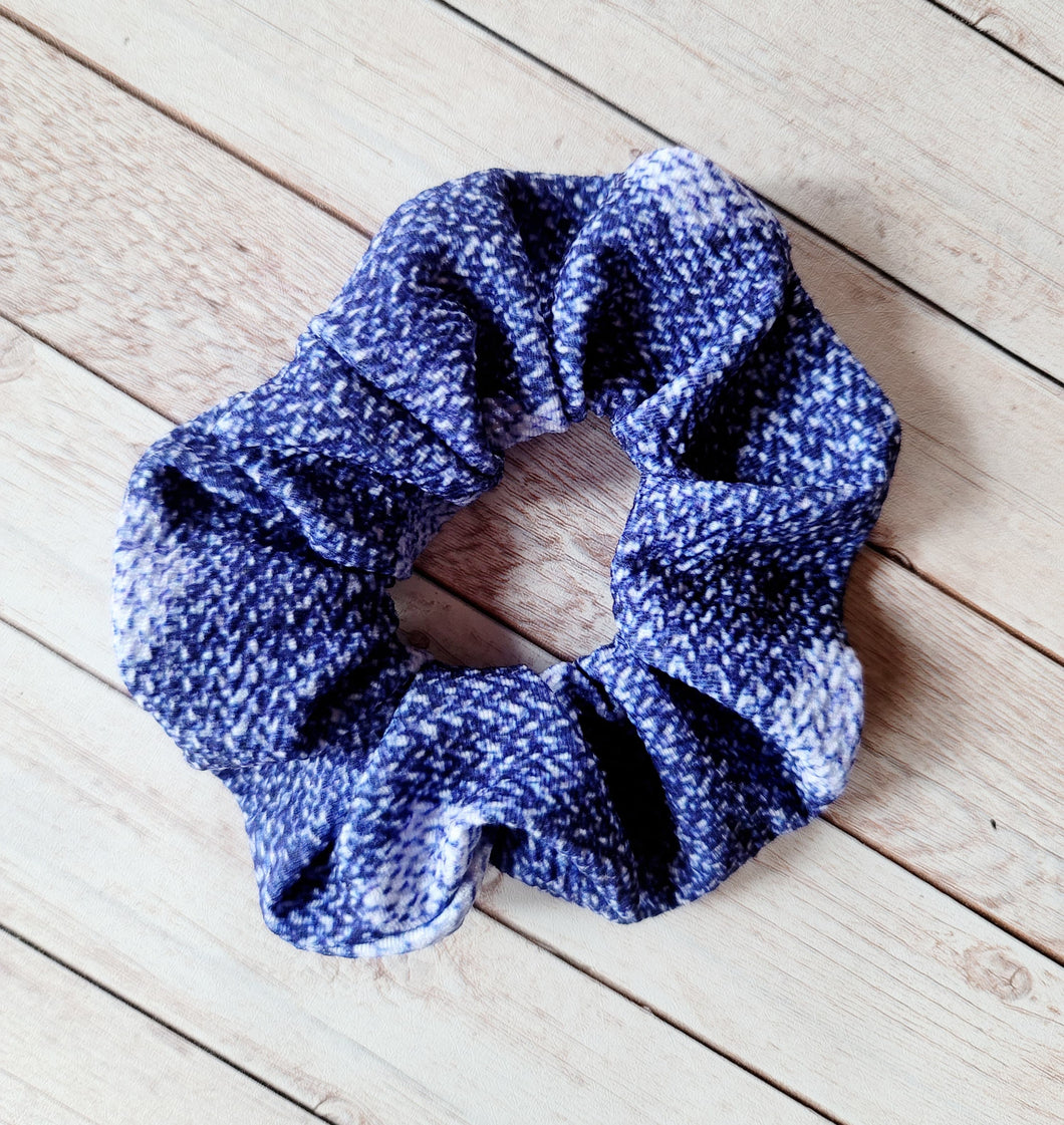 Denim Hearts Scrunchies