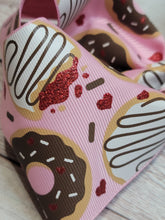 Load image into Gallery viewer, Valentine&#39;s Jelly Donuts JUMBO bow
