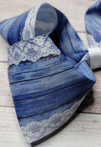 Jeans and Lace JUMBO bow