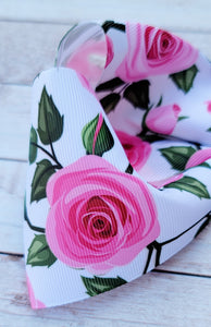 Pink Roses JUMBO bow