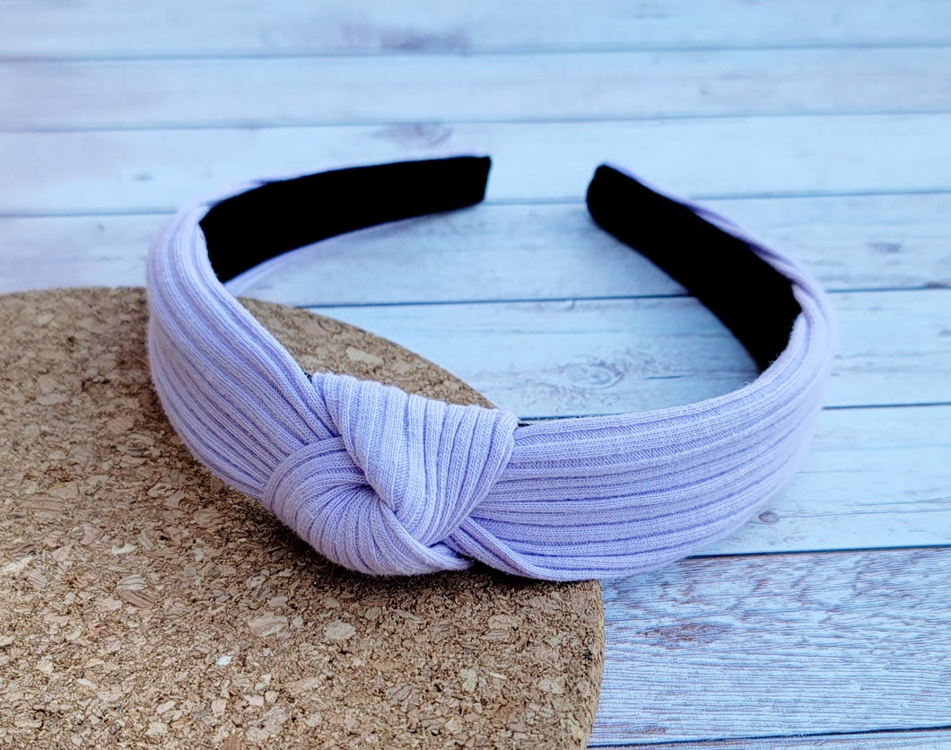 Lavender Hard Knot Headband