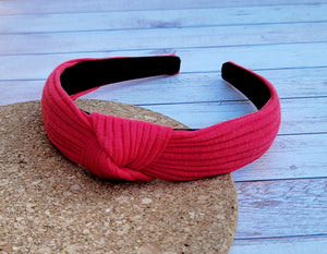 Red Hard Knot Headband