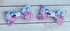 Ice Cream Ombre Ribbon Piggies Set
