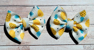 Pineapple Piggies Fabric Bows