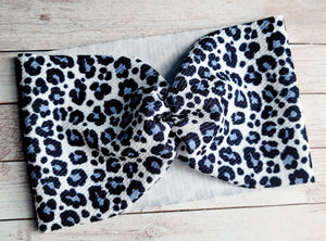 Snow Leopard Mama Wide Headband