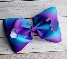 Load image into Gallery viewer, Purple/Blue Ombre JUMBO Jr. bow
