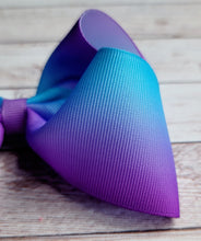 Load image into Gallery viewer, Purple/Blue Ombre JUMBO Jr. bow
