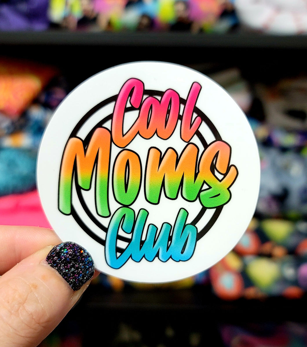 Cool Moms Club Vinyl Sticker