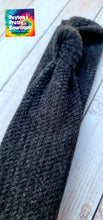 Load image into Gallery viewer, Sweater Weather Charcoal Mama Skinny Knot Headband
