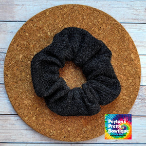 Sweater Weather Charcoal Scrunchies