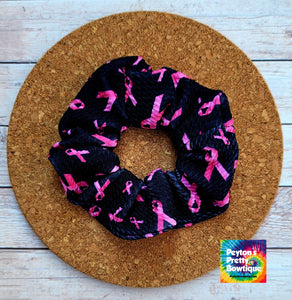 Breast Cancer Ribbons Scrunchies