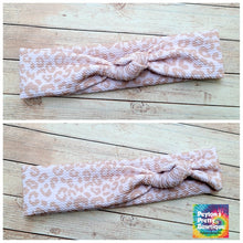 Load image into Gallery viewer, Nude Leopard Mama Skinny Knot Headband

