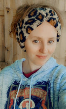Load image into Gallery viewer, Cheetah Sherpa Winter Headband
