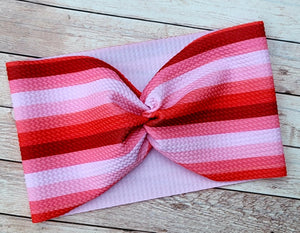 V-Day Stripes Mama Wide Headband