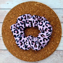 Load image into Gallery viewer, Pink Cheetah Scrunchie
