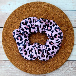 Pink Cheetah Scrunchie
