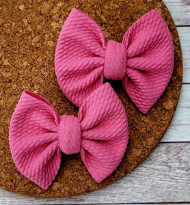 Pink Piggies Fabric Bows