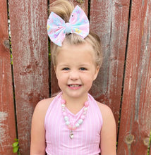 Load image into Gallery viewer, Monarch Butterflies Fabric Bow
