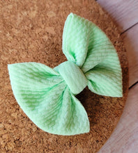 Load image into Gallery viewer, Light Sage Baby Solid Fabric Bow
