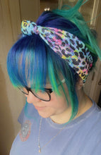 Load image into Gallery viewer, Pastel Stripes Skinny Knot Headband
