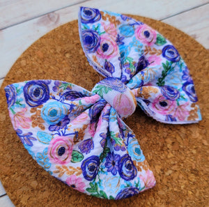 Spring Florals Fabric Bow