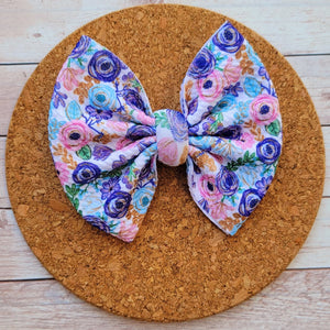 Spring Florals Fabric Bow