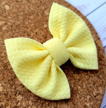 Load image into Gallery viewer, Banana Yellow Baby Solid Fabric Bow
