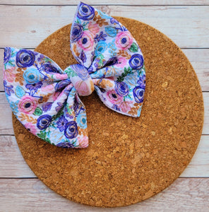 Spring Florals Fabric Bow